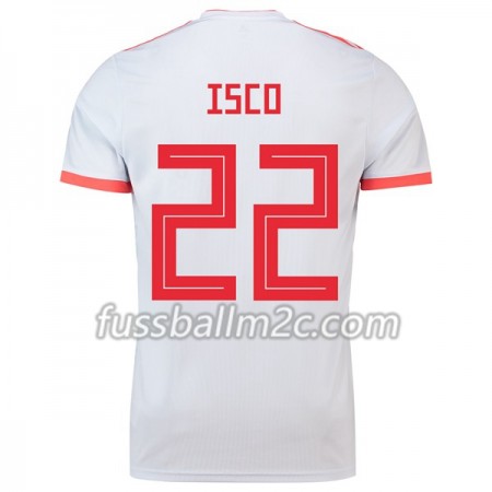 Fußballtrikots Spanien Isco 22 Auswärts Trikotsatz WM 2018